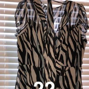 Zebra print dress